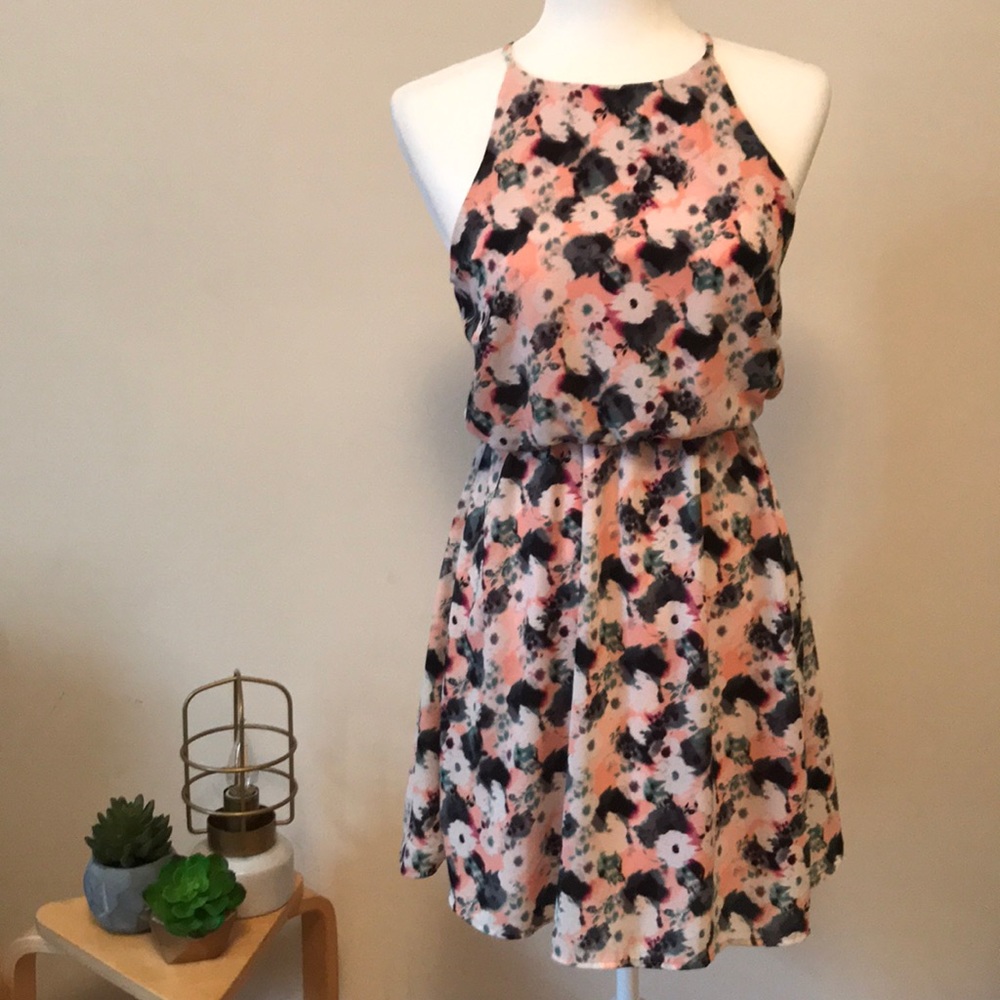 Watercolor Floral Dress